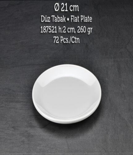 TUVA THERM INTERNATIONAL 21 CM DÜZ TABAK BEYAZ