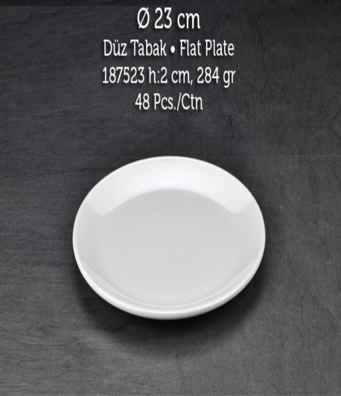 TUVA THERM INTERNATIONAL 23 CM DÜZ TABAK BEYAZ - Görsel 1