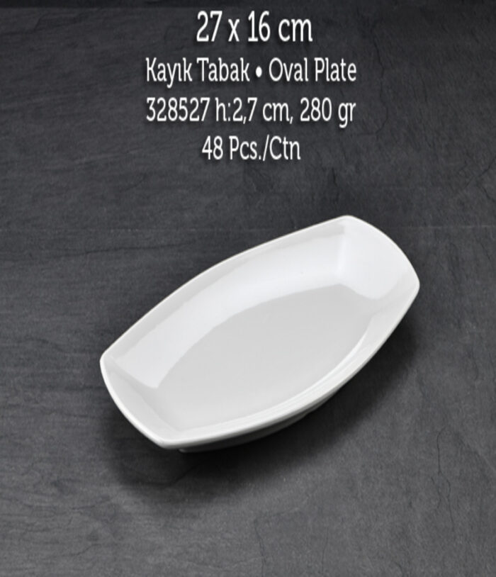 TUVA THERM QUADRO 27*16 CM KAYIK TABAK BEYAZ - Görsel 1