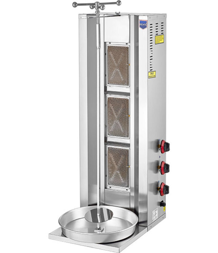 REMTA DÖNER OCAĞI 3 RADYANLI GAZLI CE 30 KG - Görsel 1