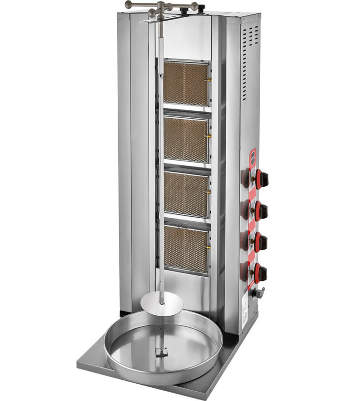 REMTA DÖNER OCAĞI 4 RADYANLI GAZLI CE 50 KG - Görsel 1