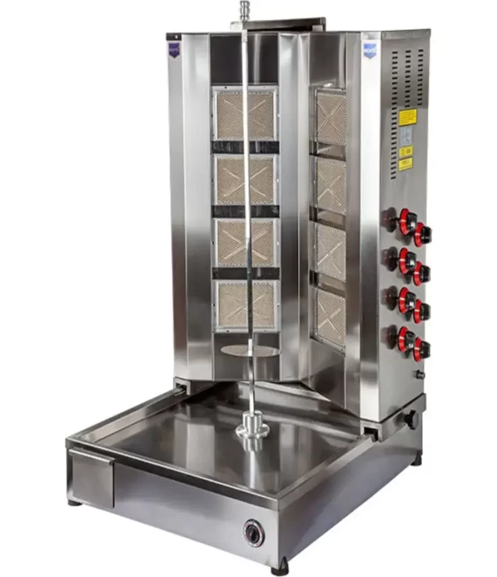 REMTA DÖNER OCAĞI 8 RADYANLI V MODEL GAZLI CE 90 KG - Görsel 1