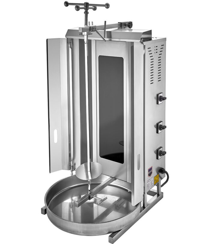 REMTA DÖNER OCAK 3 LÜ ELEKTİRİKLİ CAM RADYAN MOTORSUZ 30 KG - Görsel 1