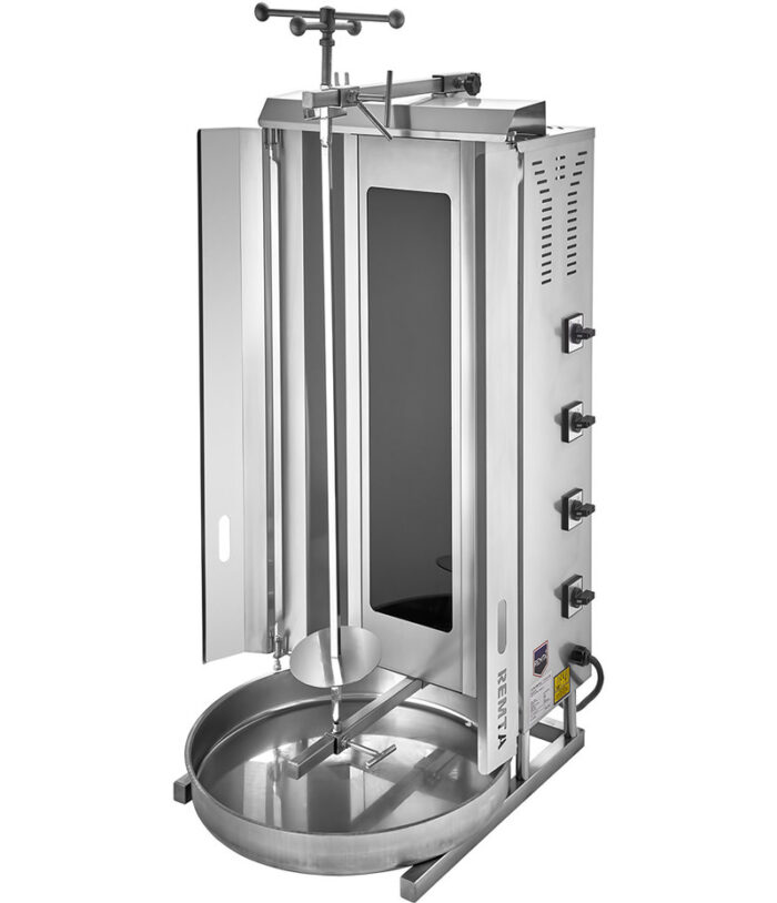 REMTA DÖNER OCAK 4 LÜ ELEKTİRİKLİ CAM RADYAN MOTORSUZ 50 KG - Görsel 1