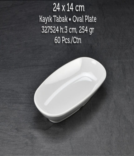 TUVA THERM INTERNATIONAL 24*14 CM KAYIK TABAK BEYAZ