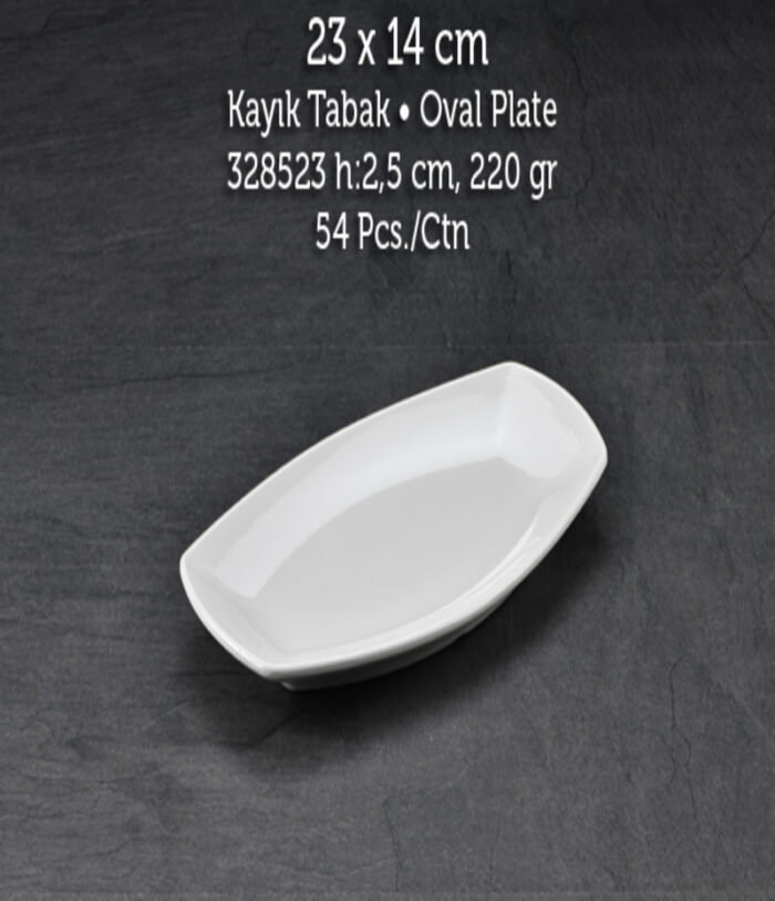 TUVA THERM QUADRO 23*14 CM KAYIK TABAK BEYAZ - Görsel 1