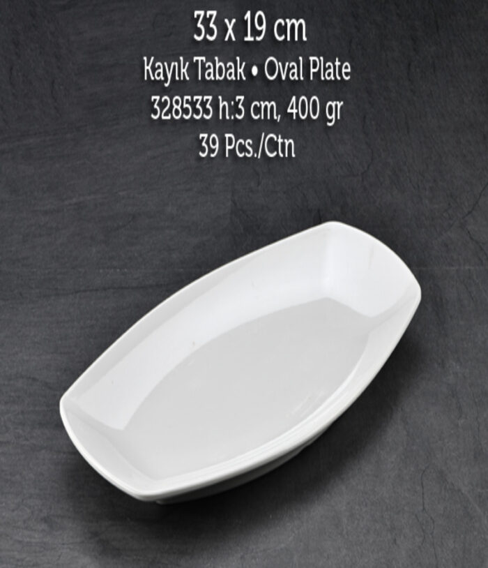 TUVA THERM QUADRO 33*19 CM KAYIK TABAK BEYAZ - Görsel 1