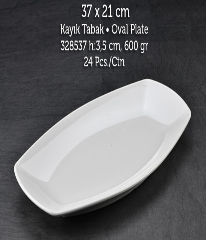 TUVA THERM QUADRO 37*21 CM KAYIK TABAK BEYAZ - Görsel 1