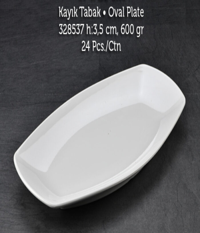 TUVA THERM 44*11 CM KAYIK TABAK BEYAZ - Görsel 1