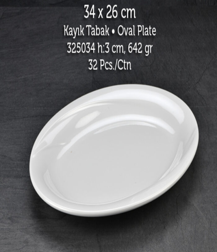 TUVA THERM WINGS 34*26 CM KAYIK TABAK BEYAZ - Görsel 1