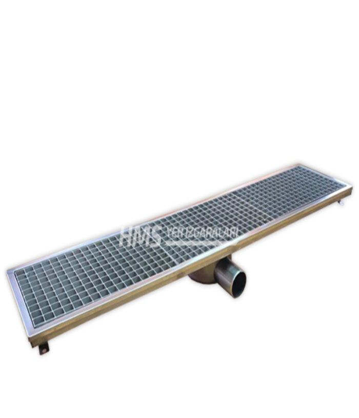 Paslanmaz Yer Izgarası Yandan Çıkış 40x138x14 - Görsel 1