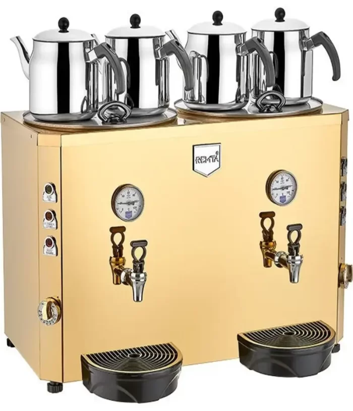 REMTA 4 DEMLİK ELEKT.ŞAMANDIRALI MASTER ÇAY MAK. 46 LT - Görsel 1