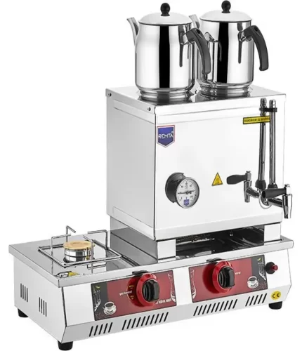 Remta 30 Model İki Demlikli Gazlı (CE) Çay Ocağı 24 lt