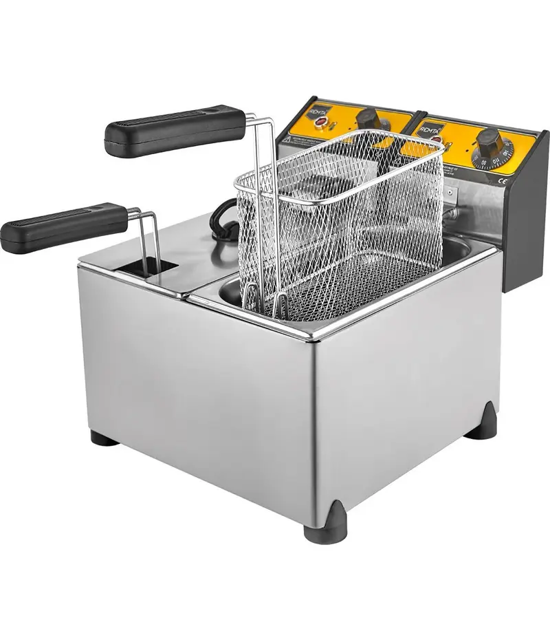 r92 REMTA FRİTÖZ SET ÜSTÜ ÇİFTLİ ELK.Lİ 3 +3 LT - Görsel 1