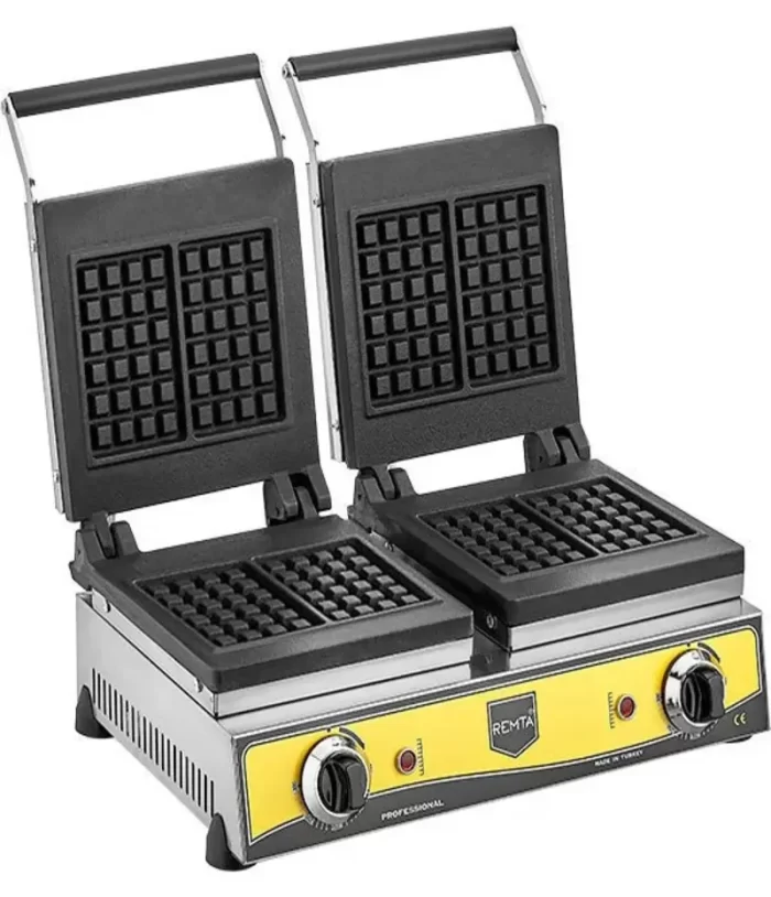 Remta Çiftli Kare Model Waffle Makinesi Elektrikli - Görsel 1