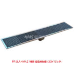 Paslanmaz Yer Izgarası Alttan Çıkış 30x161x14
