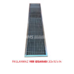 Paslanmaz Yer Izgarası Alttan Çıkış 30x161x14 - Görsel 2
