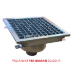 Paslanmaz Yer Izgarası Alttan Çıkış 30x30x14