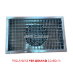 Paslanmaz Yer Izgarası Alttan Çıkış 30x50x14 - Görsel 2