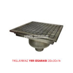 Paslanmaz Yer Izgarası Alttan Çıkış 30x30x14 - Görsel 4